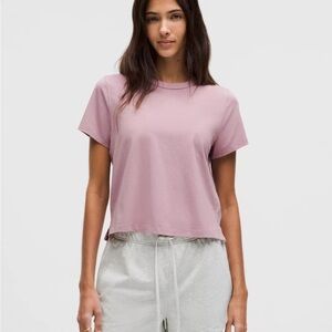 Lululemon Classic-Fit Cotton-Blend T-Shirt in Lavender Lux